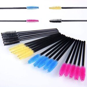 Smooth eyelash brush (bag of 10-50) in many colors, for applying eyelashes after extensions